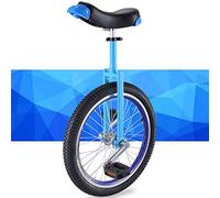 SFQEVHRZ Monociclo, Asiento Ajustable de 20/18/16 Pulgadas, neumáticos Antideslizantes y Soporte Almacenamiento Resistente(BLU,20inch)