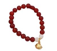 SFQEVHRZ Pulsera, Pulsera de riqueza del sur auténtico amuleto Reiki cristal jade hetiano, protección la suerte contra el mal