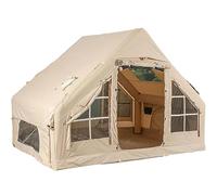 SFSLBFB Tienda de Campa?a Hinchable, Plegable, Resistente al Viento, de Dise?o Lujoso, con 2 Puertas y 4 Ventanas de Malla, Ideal para Aventuras Familiares al Aire Libre en Todas Las Estaciones.