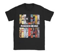 SftrDFsiu Radioheaded Band Graphic T Shirt Black 3XL