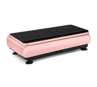 SFTYEI Plataforma vibratoria 99 niveles 5 modos con bandas rosa para el | 30 - 40 dB silencioso, LCD, mando a distancia, Bluetooth, ventosas, antideslizantes, para plank, sentadillas, glúteos, brazos