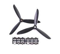 SFWWPFSKK 2 Piezas de hélices compatibles 5030 5045 6030 6045 6x4.5 Negro Tres impulsores hélice CW CCW Quadcopter Universal(2Pcs 6045 3-Blade)