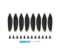 SFWWPFSKK 8/16 Piezas 4726 hélice Compatible con M 1 Drone Pieza de Repuesto de hélice de ala Accesorios de Repuesto universales(Black Gold 8pcs)