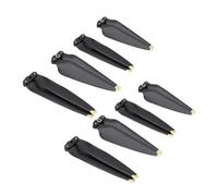 SFWWPFSKK Compatible con un dron de 3 hélices 8747F CW CCW, Pieza más pequeña, Menor Ruido, hélices de liberación rápida Un Accesorio Universal de 3(Black Gold 8pcs)