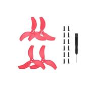 SFWWPFSKK Hélices de 4/8 Piezas compatibles con A 2 Drone Prop Piece Repuestos de Ventilador de ala Ligero A 2 Accesorios universales(Red 2 Pairs)