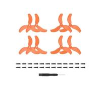 SFWWPFSKK Hélices de 4/8 Piezas compatibles con A 2 Drone Prop Piece Repuestos de Ventilador de ala Ligero A 2 Accesorios universales(Orange 4 Pairs)