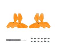 SFWWPFSKK Juego de 4 Piezas de hélice con Herramienta de Tornillo, Accesorios compatibles for Drones, Rojo, Azul, Naranja y Negro, Universal.(Orange)