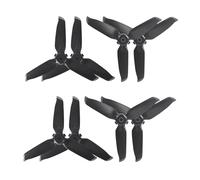 SFWWPFSKK Juego de hélices de 8 Piezas Compatible con el Impulsor de hélice 5328S, repuestos de Ventilador de ala compatibles con Accesorios for Drones universales(4 Pairs Black Silver)