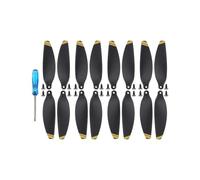 SFWWPFSKK Paquete de 16 Piezas de hélice Ligeras compatibles con dron 4726, Accesorios de Ventilador de ala, Piezas de Repuesto, Kit de Tornillos Universal(16PCS Gold)