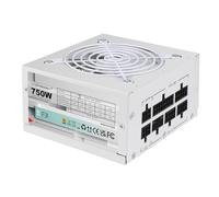 SFX Fuente de alimentación de 750 W, 80 Plus Gold Gaming PSU con PCIe 5.0, totalmente modular, ventilador ultra silencioso, 110 V/220 V de voltaje completo y protección múltiple para servidor de PC de