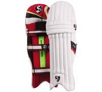SG Club Cricket Batting Legguard (Color: Blanco, Tamaño: Youth RH) | para Hombres y niños | Adecuado para Jugadores de Mano Derecha | Material: PVC | Alta Densidad Esponja Llena de Refuerzo |