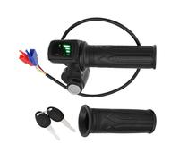 SG Store 1 Juego de Empuñaduras para Bicicleta Eléctrica con Pantalla LED Impermeables de 36V con Llaves Aptas para Bicicletas Eléctricas Scooters Triciclos Y Otros Vehículos Eléctricos (50cm)