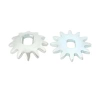 SG Store 1 par de engranajes de gato horizontal de 3 toneladas y 4 toneladas, piezas de reparación de gato horizontal, engranaje de diente plano, diente de acero al carbono, engranaje de trompeta de