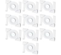 SG Store 10 Clips para Techos de Rejilla M4 Pernos M4 X 10 Mm Compatible con Odenwald Rieles de Techo Y Paneles Publicitarios.