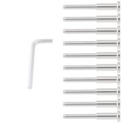 SG Store 10 Piezas de 1/8 de Pulgada de Herrajes Invisibles para Barandilla de Cable de Acero Inoxidable 316 Varilla de Conexión Color Plateado