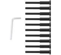 SG Store 10 Piezas de 1/8 de Pulgada de Herrajes Invisibles para Barandilla de Cable de Acero Inoxidable 316 Varilla de Conexión Negro