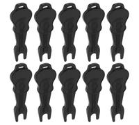 SG Store 10 Púas para Cuerdas de Guitarra de 60 X 20 Mm Aptas para Fijar Las Pastillas de Guitarra Folk Color Negro.