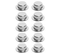 SG Store 10 tuercas de empuje de eje de 5/8 de eje compatibles con carrito, carrito de césped, cubo de basura con ruedas, lavado a presión, tuerca de tuerca de tuerca