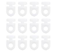 SG Store 100 ganchos deslizantes de plástico para cortina de 9,2 x 15 mm para cortinas de ducha de ventana, puerta, color blanco