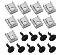 SG Store 18 Piezas de Clips de Tornillo de Fijación de La Cubierta del Motor de La Bandeja Inferior del Automóvil Y Sujetadores de Tuercas en U Pieza de Repuesto 51718218852 Compatible con BMW E39