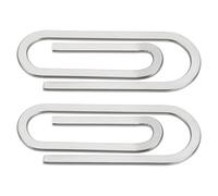 SG Store 2 clips de acero inoxidable estilo clip para billetera de 6,5 cm x 2,5 cm, diseño minimalista, clip de dinero para hombre, plata, 6.5x2.5x0.2cm
