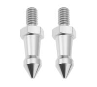 SG Store 2 estacas de acero inoxidable de 1/4 pulgadas para equipo fotográfico de 12 x 5 x 22 mm