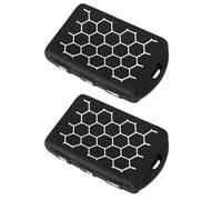 SG Store 2 Fundas para Llave de Coche Compatible con Volvo XC60 XC70 XC90 C30 S60 S60L S80 S90 V60 V70 V90 T5 T6 T8 Llave de Coche de 4 Botones Color Negro Y Blanco