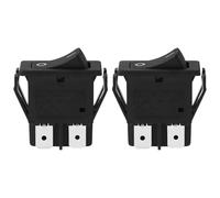 SG Store 2 interruptores en forma de barco de 4 pines y 2 posiciones de 250 V/16 A, 30 x 15 x 29,8 mm, adecuado para aparatos eléctricos generales