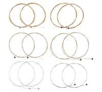 SG Store 2 PCS Juegos de Cuerdas de Guitarra Acústica EJ16 Cuerdas de Guitarra Enrolladas en Bronce Fosforado Calibre de Luz Personalizado 12-53 para Guitarra de 6 Cuerdas