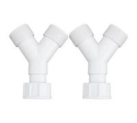 SG Store 2 Piezas de Conector Divisor en Y 3/4" para Tubería de Agua Desviador para Lavadora Secadora Y Lavavajillas