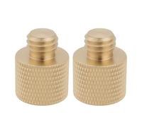 SG Store 2 Piezas de Tornillo de Latón Hembra de 1/4" A Macho de 3/8" para Montaje en Trípode de Cámara Adaptador de Tornillo Reductor de Rosca para Conectar con Dispositivos de Fotografía