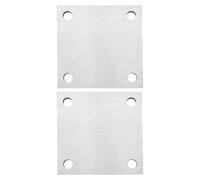 SG Store 2 Placas de Anclaje de Acero Inoxidable 304 de 120 X 120 X 6 Mm Placas de Acero Inoxidable de Grano Molido 240 Láminas de Metal de Acero Inoxidable