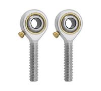 SG Store 2 rodamientos esféricos M6 x 1.0 con rótulas de roseta POS6 para mano derecha, macho autolubricado, con tuercas de atasco