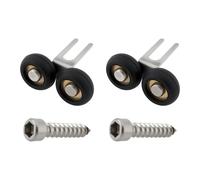 SG Store 2 ruedas de guía superior para armario, ruedas de 18,6 mm de diámetro para puerta corredera de armario, 39 x 23 mm