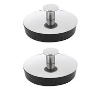 SG Store 2 tapones de drenaje de goma de tamaño mediano de 4,2 x 2,2 cm, adecuados para bañera, lavabo, cocina