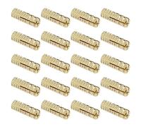 SG Store 20 anclajes M4 de latón para pared de expansión de perno de expansión de latón para anclaje en ladrillos sólidos de hormigón
