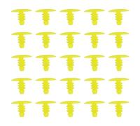 SG Store 200 clips de retención para burletes de puerta de automóvil, 5,4 mm, remaches de plástico, sujetadores de parachoques, piezas de repuesto para automóviles, color amarillo