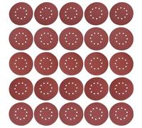 SG Store 25 PCS Discos de Lijado para Lijadora de Pared Y Techo de 215 Mm Y 10 Orificios Discos de Lijado de Gancho Y Bucle Grano 60/80/120/150/240
