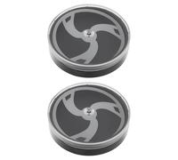 SG Store 2pcs Estuche de Plástico para Relojes con Esfera Redonda para Guardar Relojes Instrumentos Y Esferas Color Negro 51,27x45x12,16mm