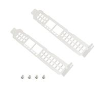 SG Store 2pcs Soportes de Altura Completa para Ranura de GPU Soportes para Tarjeta Gráfica con 4pcs Tornillos Compatible con DELL MELLANOX CONNECTX-4 LX 25GbE CX4121C 20NJD Color Plateado