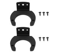 SG Store 2pcs Soportes para Micrófono de 43x31mm Soporte de Pared para Micrófono Inalámbrico con Tornillo Color Negro Diámetro de 47,6mm