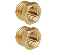 SG Store 2x Adaptador Reductor de Latón M14x1.5 Macho A M10x1 Hembra para Tuberías de Plomería