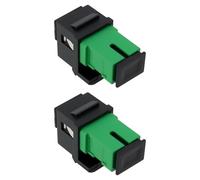 SG Store 2X Módulo Adaptador de Fibra óptica SC A SC APC Monomodo Simplex Acoplador Keystone Jack