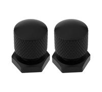 SG Store 2X Tornillos de Montaje para Asiento Trasero Compatibles con Har-Ley Touring Softail FL Perno de Aluminio Moleteado Color Negro