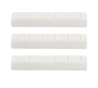 SG Store 3 Piezas de Cejuela de Hueso para Guitarra Clásica de 6 Cuerdas 52x6x9mm Cejuelas para Puente de Guitarra Acústica Reemplazo de Hueso para Guitarra Clásica (Blanco)