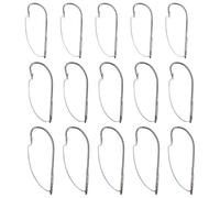 SG Store 30x Pesca Sin Malezas N.º 1/0 N.º 2/0 N.º 3/0 con Protector Bucal Inferior Antienganche Anzuelos de Y Cuello Largo para Zonas de Aguas Poco Profundas Alrededor de Lagos Islas Y Ríos