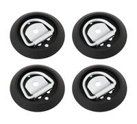 SG Store 4 Anillos de Amarre para Remolques Diámetro de 100 Mm Orificio de Montaje M10 para Remolques Camiones Autocaravanas Furgonetas