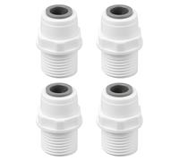 SG Store 4 Conectores Macho de Ajuste A Presión BSPT de 10 Mm A 1/2" (reemplazo PM011004E para Sistema de Tuberías de RV)