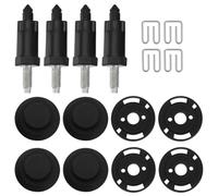 SG Store 4 Juegos Clips de Fijación de La Cubierta del Capó del Motor del Automóvil Tornillos de Parachoques Tornillos de Sujeción de Resorte Compatible con Citroen C4 C5 Compatible con Peugeot 206