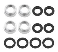 SG Store 4 Juegos de Adaptadores de Grifo con Rosca Hembra M24 A Rosca Macho M22 Adecuados para Conexión de Aireador A Grifos de Cocina Adaptador de Aireador Plateado